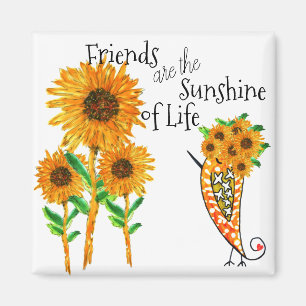 Imán Amigos son el Sunshine of Life Magnet