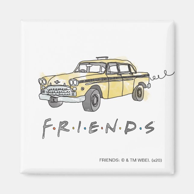 Imán AMIGOS™ | Taxi Cab (Frente)