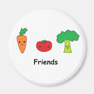 Imán Amigos vegetales felices