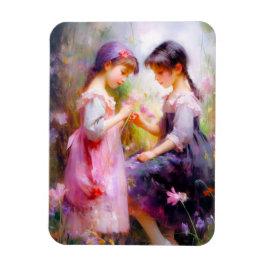 Imán Amigos y flores