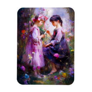 Imán Amigos y flores 2