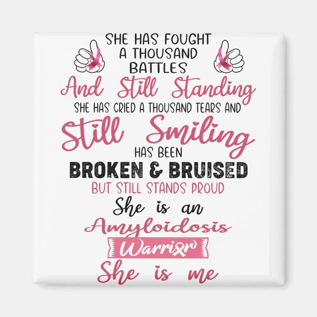 Imán Amiloidosis Conciencia Apoyo Amiloidosis Regalos (Frente)