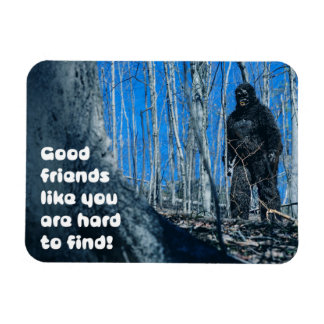 Imán Amistad para cualquier Bigfoot en el bosque humor 
