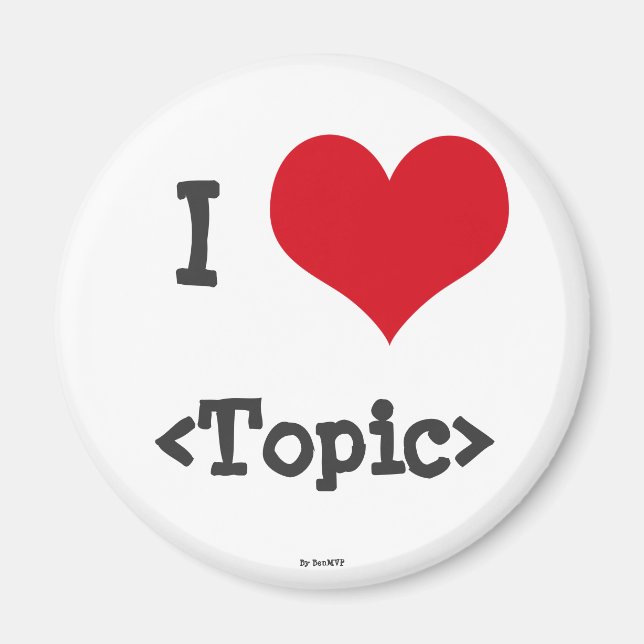 Imán Amo ____ (Frente)