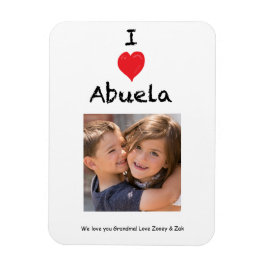 Imán Amo a Abuela Photo Magnet Keepsake
