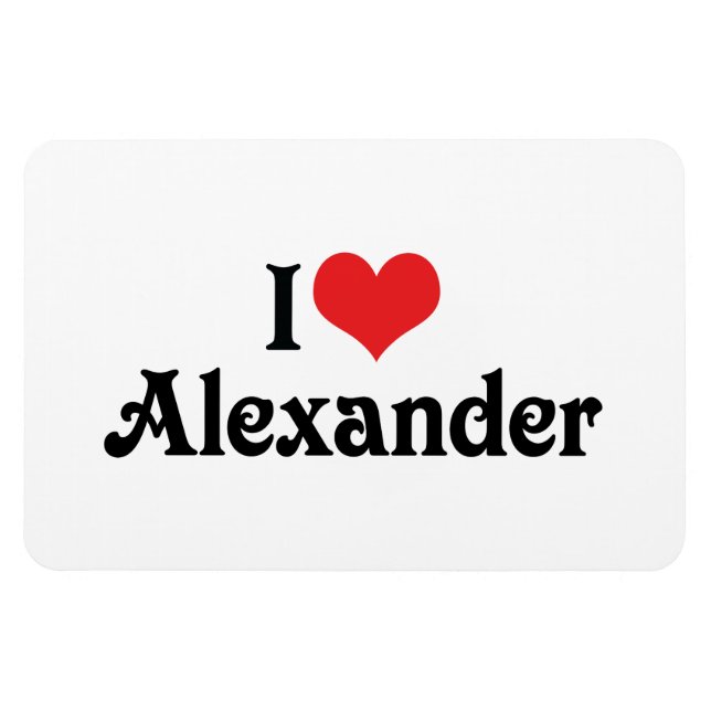 Imán Amo a Alexander (Horizontal)