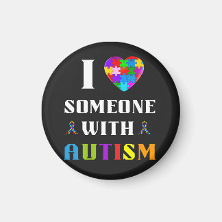 Imán Amo a alguien con autismo
