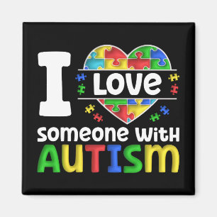 Imán Amo A Alguien Con Autismo, Regalo De Conciencia De