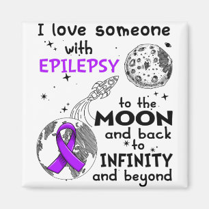 Imán Amo a alguien con conciencia de la epilepsia