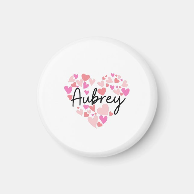 Imán Amo a Aubrey (Frente)