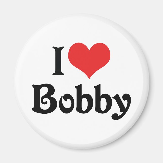 Imán Amo a Bobby (Frente)