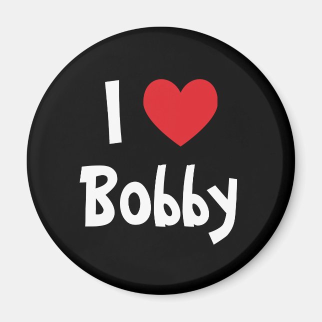 Imán Amo a Bobby (Frente)