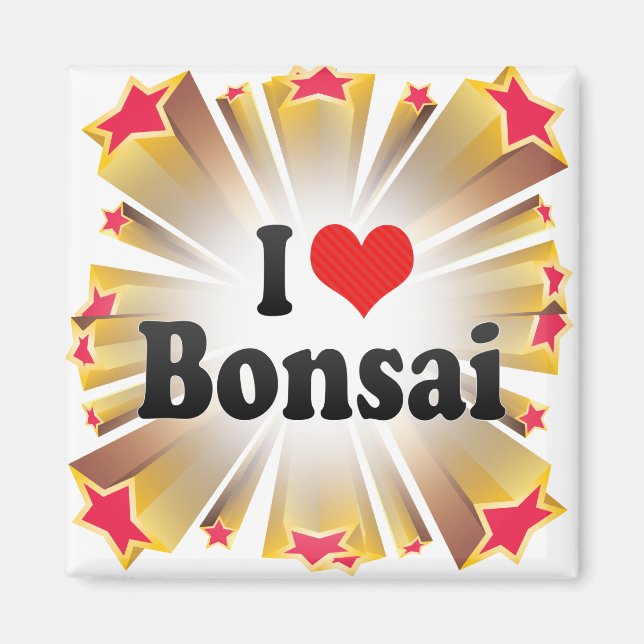 Imán Amo a Bonsai (Frente)