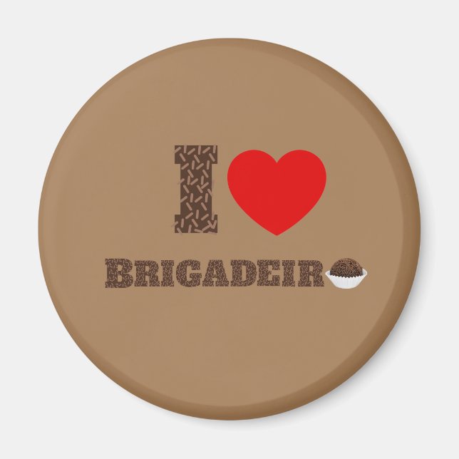 Imán Amo a Brigadeiro (Frente)