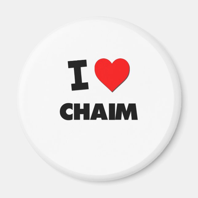 Imán Amo a Chaim (Frente)