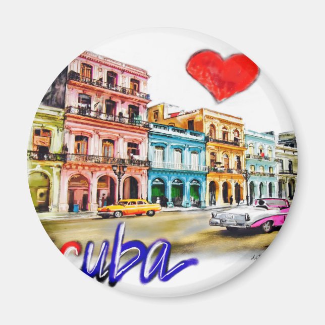 Imán Amo a Cuba (Frente)