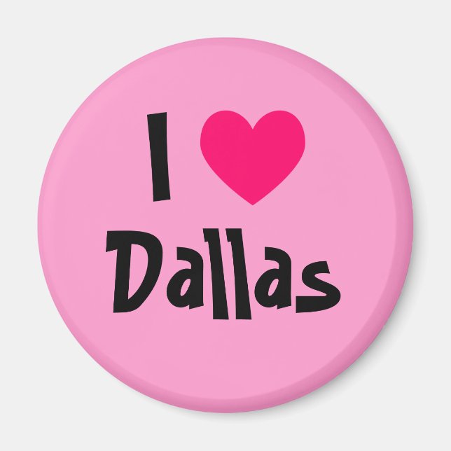 Imán Amo a Dallas (Frente)