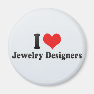 Imán Amo a diseñadores de la joyería