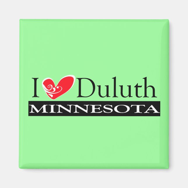 Imán Amo a Duluth Minnesota (Frente)