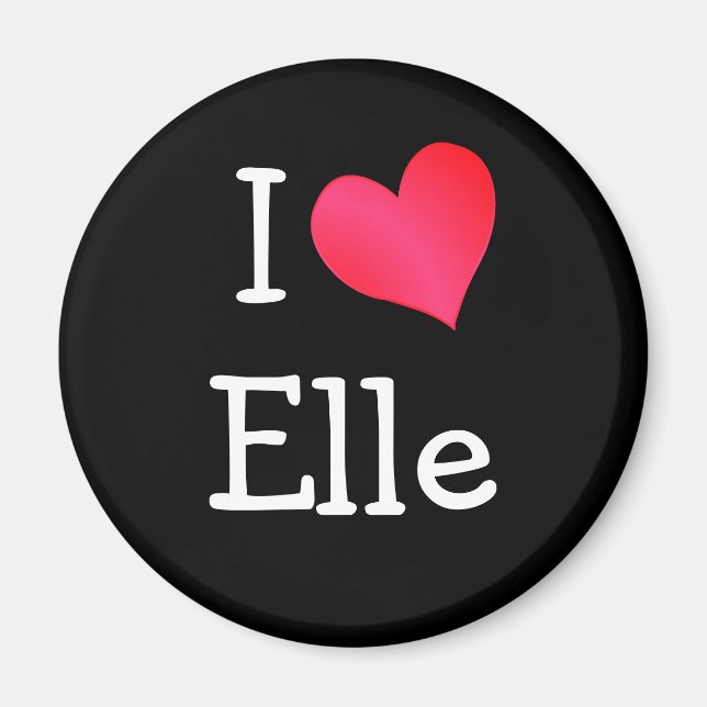 Imán Amo a Elle (Frente)