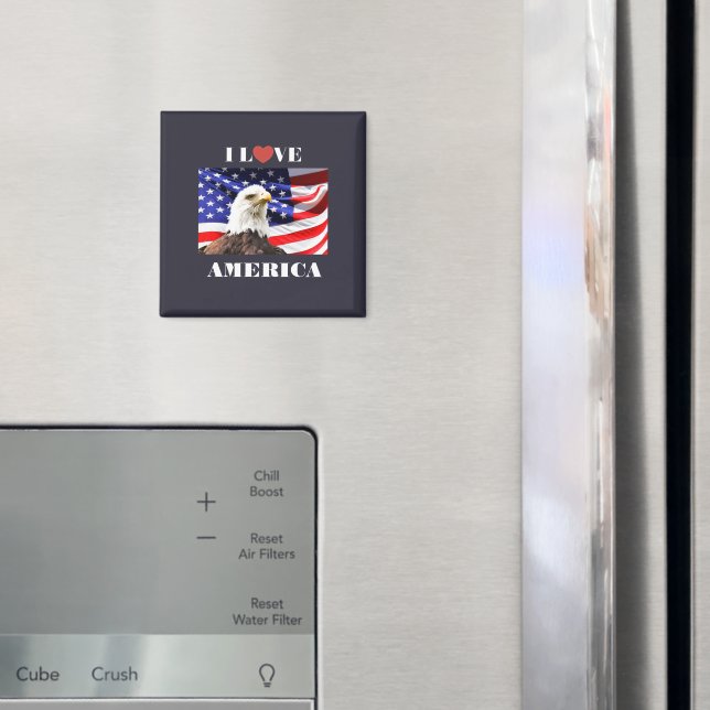 Imán Amo a Estados Unidos (In situ (nevera))