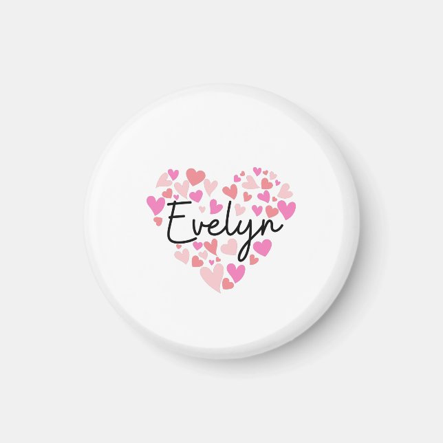Imán Amo a Evelyn (Frente)