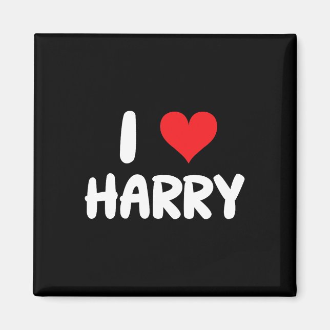Imán Amo a Harry - Corazón - Nombre  (Frente)