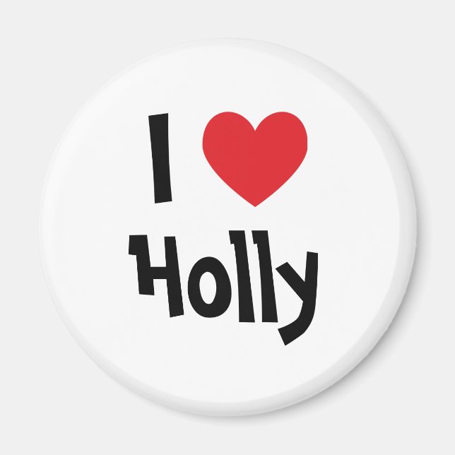 Imán Amo a Holly (Frente)