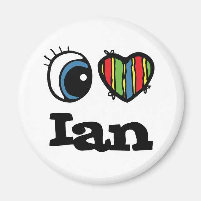 Imán Amo a Ian (Frente)