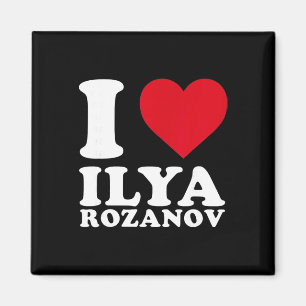 Imán Amo a Ilya Rozanov Jugador de Hockey Corazón Valie