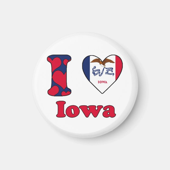 Imán Amo a Iowa (Frente)