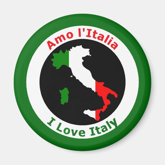 IMÁN AMO A ITALIA (Frente)