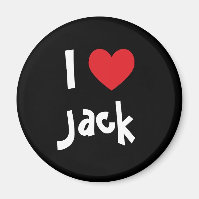 Imán Amo a Jack (Frente)