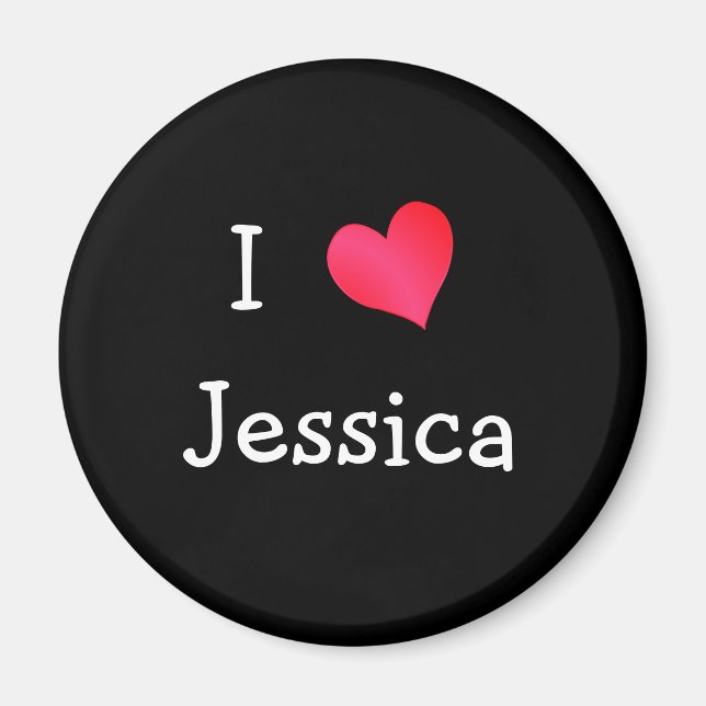 Imán Amo a Jessica (Frente)