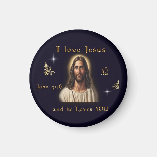 Imán Amo a Jesús (Frente)