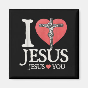 Imán Amo a Jesús Versículo Bíblico del Amor de Jesús Cr
