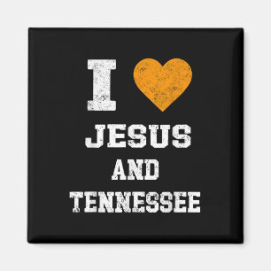 Imán Amo A Jesús Y A Tennessee Naranja De Camisas Coraz