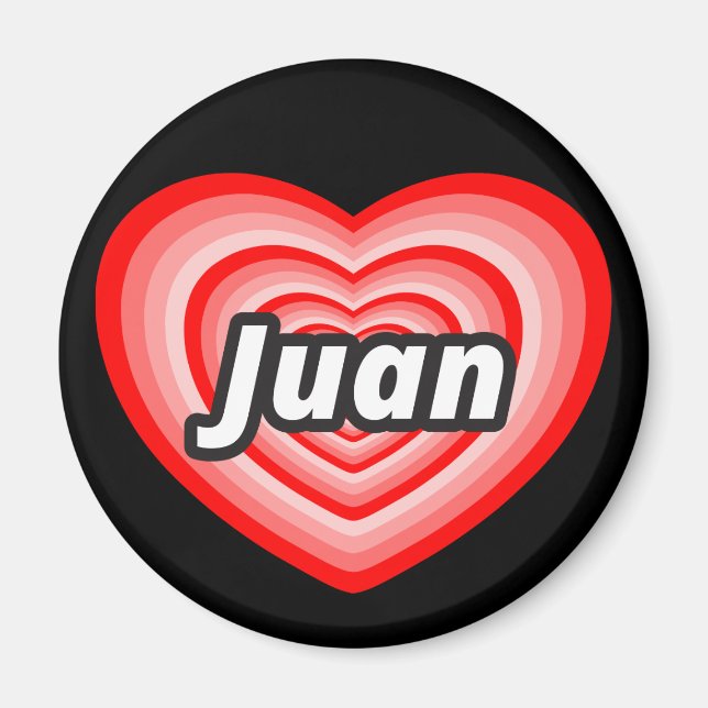 Imán Amo a Juan (Frente)