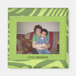 Imán Amo a la abuela, plantilla de fotograma