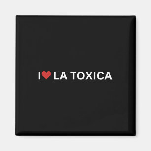 Imán Amo a La Toxica y El Toxico Divertida Pareja Hispa