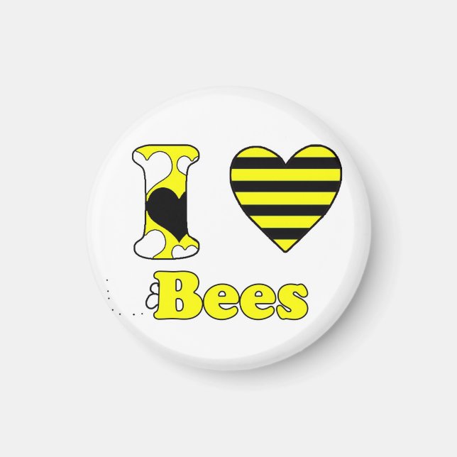 Imán Amo a las abejas (Frente)
