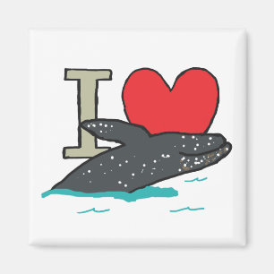 Imán Amo a las ballenas