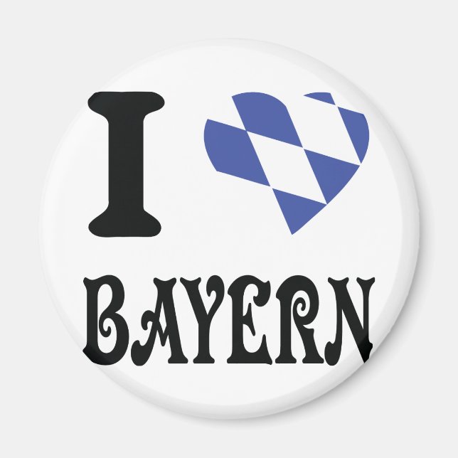 Imán Amo a las bayern (Frente)