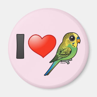 Imán Amo a las Budgies