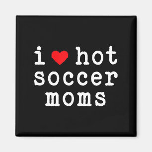 Imán Amo a las mamás de fútbol calientes divertidas cor