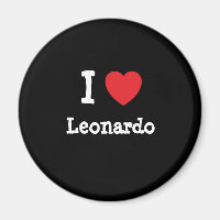 Amo a Leonardo personalizado de corazón personaliz