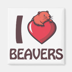Imán Amo a los Beavers
