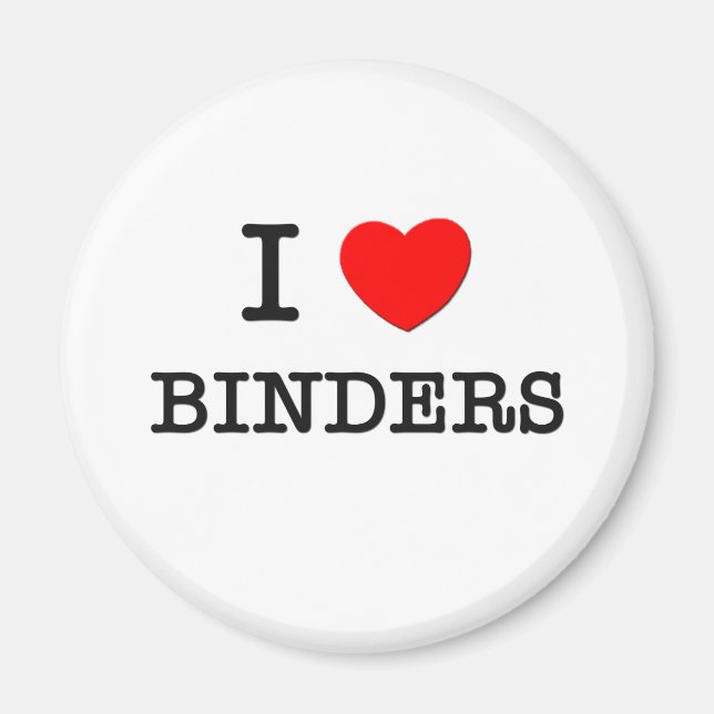 Imán Amo a los Binders (Frente)