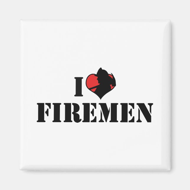 Imán Amo a los Bomberos (Frente)