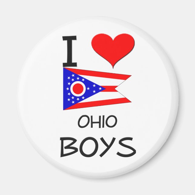 Imán Amo a los chicos de Ohio (Frente)